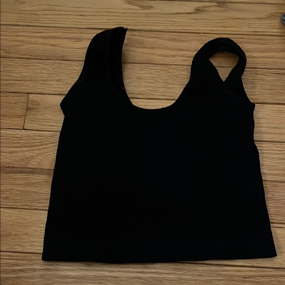 Black tank top Crop Top